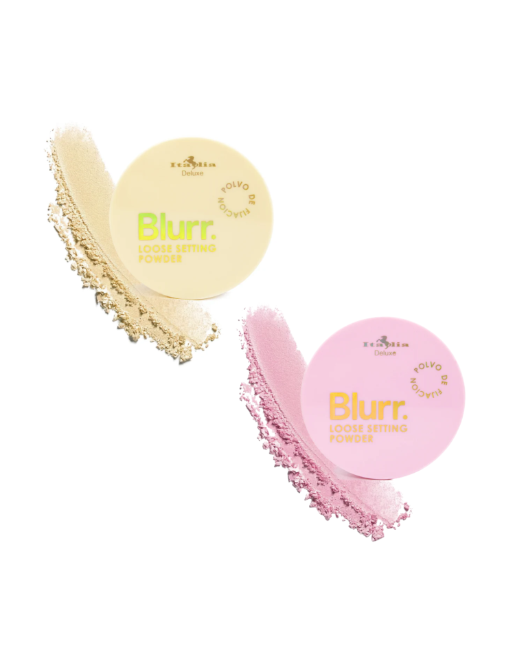 2 Blurr. Loose Setting Powder Pink y Honey Italia Deluxe