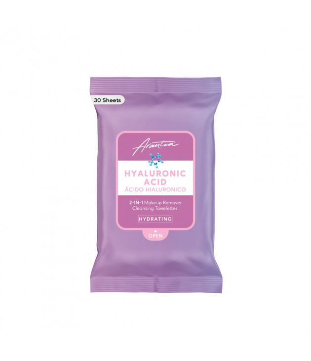 Toallitas Limpiadoras Desmaquillantes Ácido Hialurónico Arantza Cosmetics