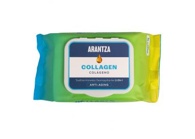 Toallitas Limpiadoras Desmaquillantes Colágeno Arantza Cosmetics