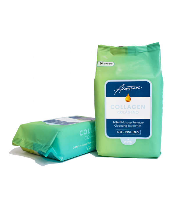 Toallitas Limpiadoras Desmaquillantes Colágeno Arantza Cosmetics