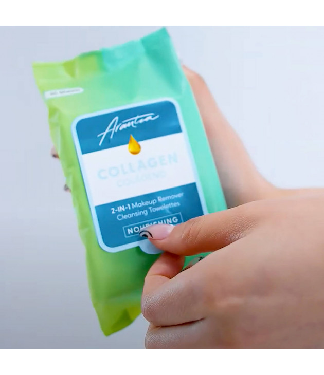 Toallitas Limpiadoras Desmaquillantes Colágeno Arantza Cosmetics