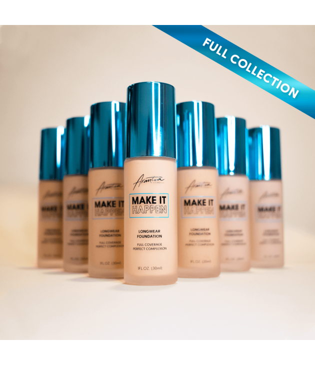 12 Base de Maquillaje Make it Happen Full Coverage Arantza Cosmetics