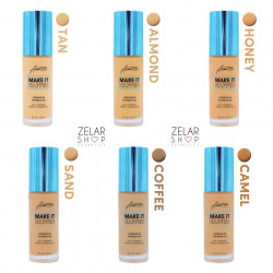 12 Base de Maquillaje Make it Happen Full Coverage Arantza Cosmetics