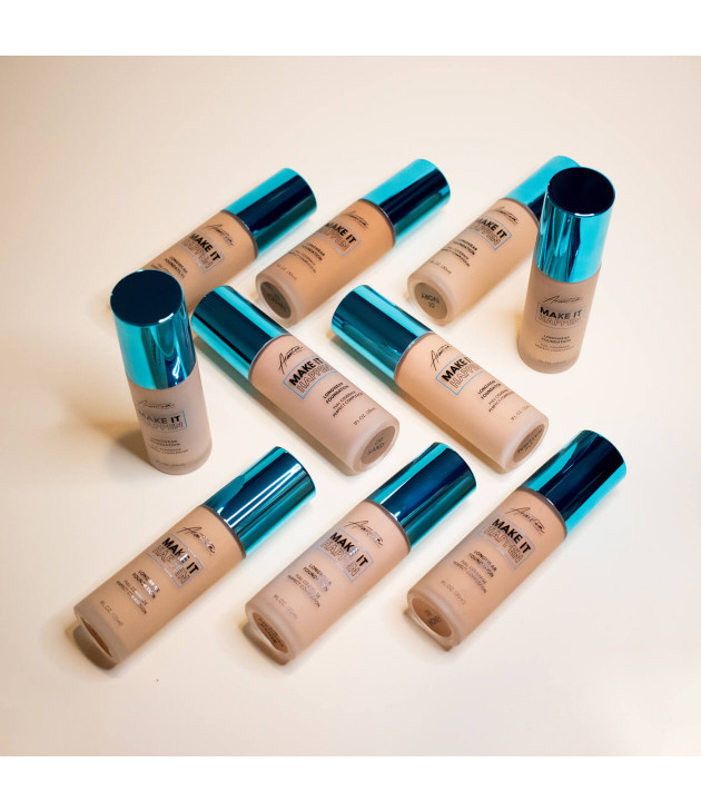 12 Base de Maquillaje Make it Happen Full Coverage Arantza Cosmetics