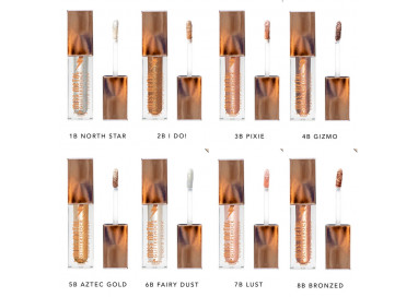 8 Sombras Liquidas Miss Metal Glittershock Italia Deluxe