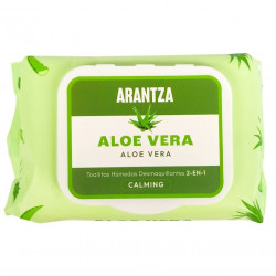 Toallitas Limpiadoras Desmaquillantes Aloe Vera Arantza Cosmetics