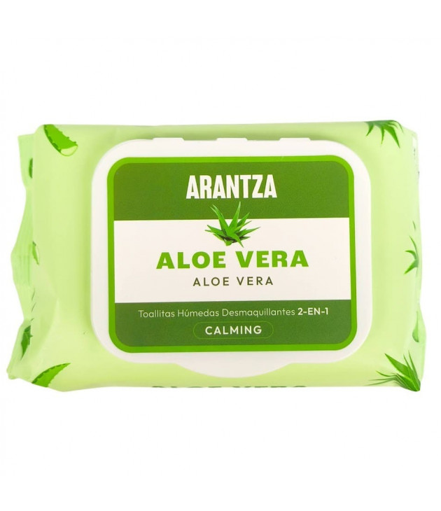 Toallitas Limpiadoras Desmaquillantes Aloe Vera Arantza Cosmetics