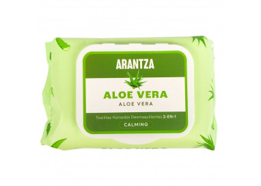 Toallitas Limpiadoras Desmaquillantes Aloe Vera Arantza Cosmetics