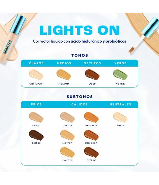 Corrector hidratante lights on Arantza