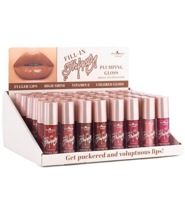 Display 48 Fill-In Thirsty Colored Plumping Gloss Italia Deluxe