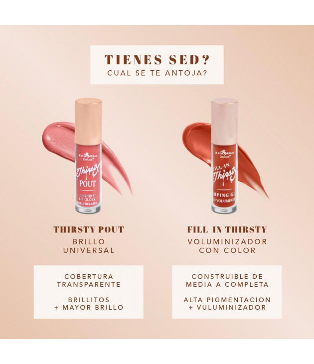 8 Fill-In Thirsty Colored Plumping Gloss Italia Deluxe