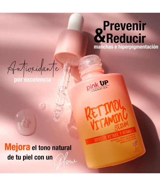 Suero de Retinol y Vitamina C Pink Up