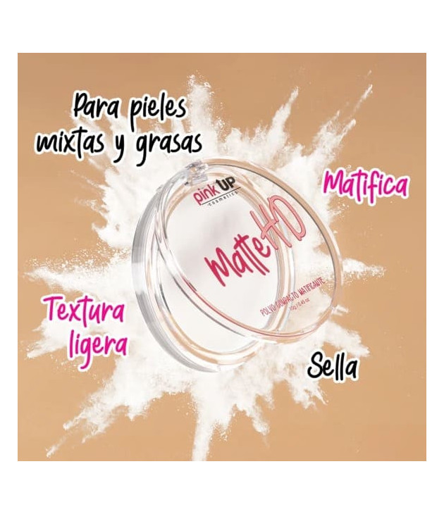 Polvo compacto traslúcido Matte HD Pink Up