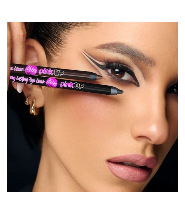 Long Lasting Eye Liner Very Black Pink Up
