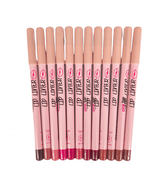 12 Lip Liner (tonos diferentes) Pink Up