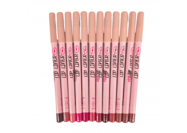 12 Lip Liner (tonos diferentes) Pink Up