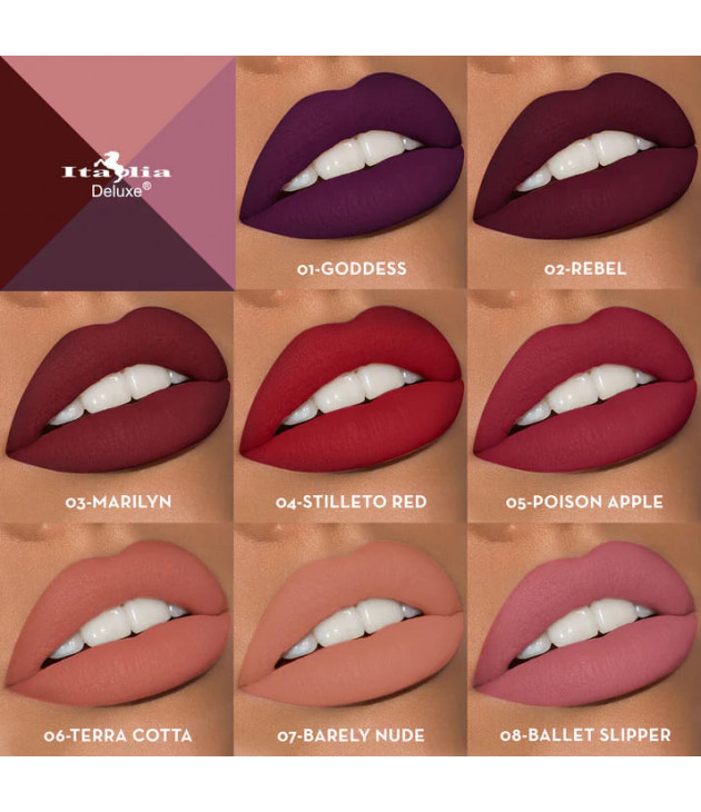 24 Labiales Mousse Matte Italia Deluxe