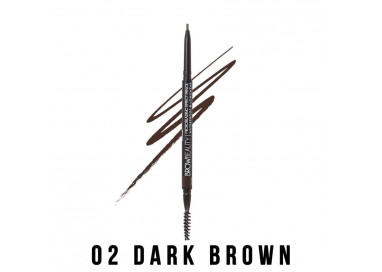 BrowBeauty Microblading Effect Eyebrow Pencil 802 Dark Brown Italia Deluxe
