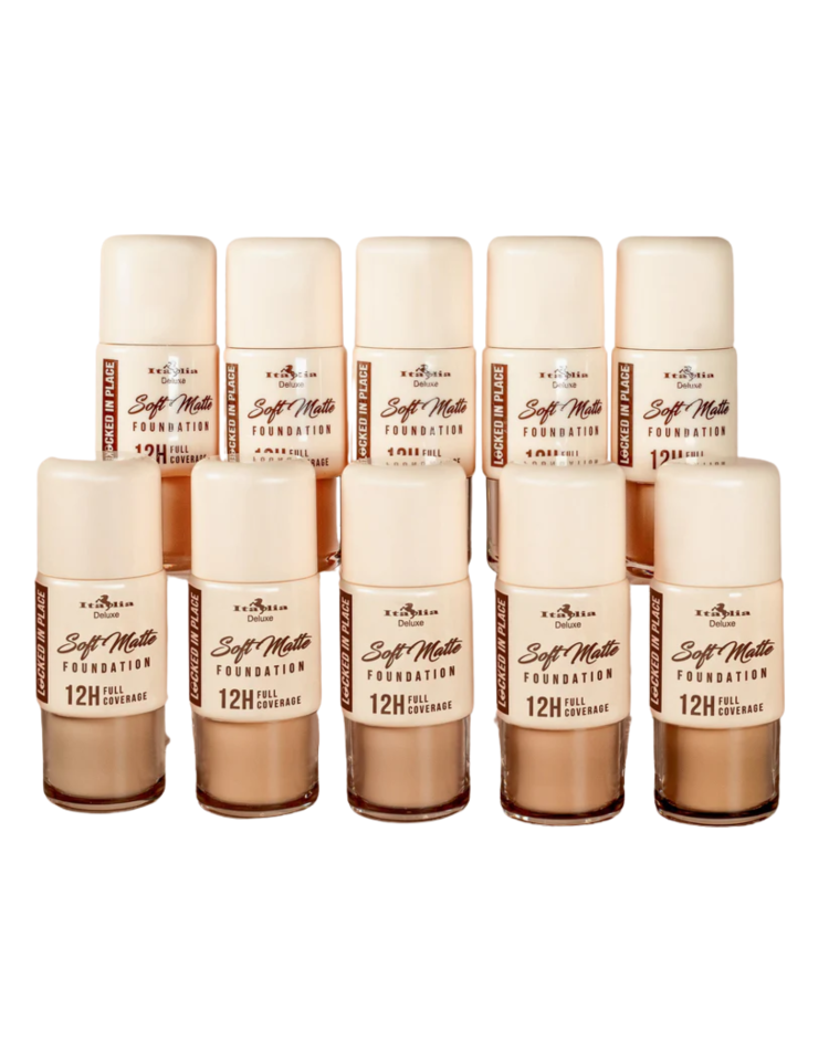 10 Bases Locked In Place Soft Matte Foundation Italia Deluxe