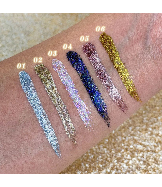 6 Delineador liquido Star Struck Classic Liquid Glitters ITA-GL261 Italia Deluxe