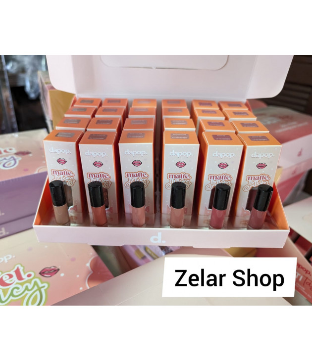 6 Labiales liquidos matte Juicy  DAPOP