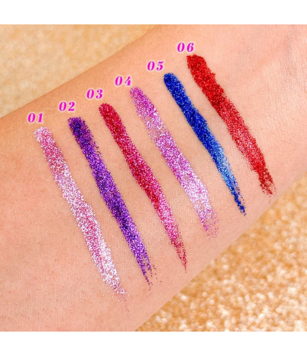 6 Delineador liquido Star Struck Classic Liquid Glitters ITA-GL262 Italia Deluxe