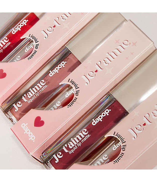 6 Labiales liquidos matte Je t'aime DAPOP