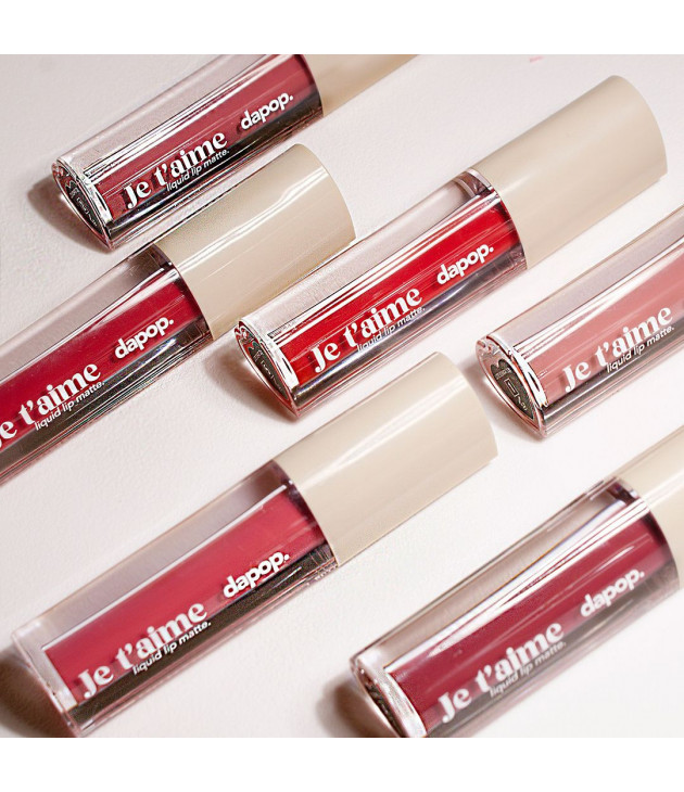 6 Labiales liquidos matte Je t'aime DAPOP