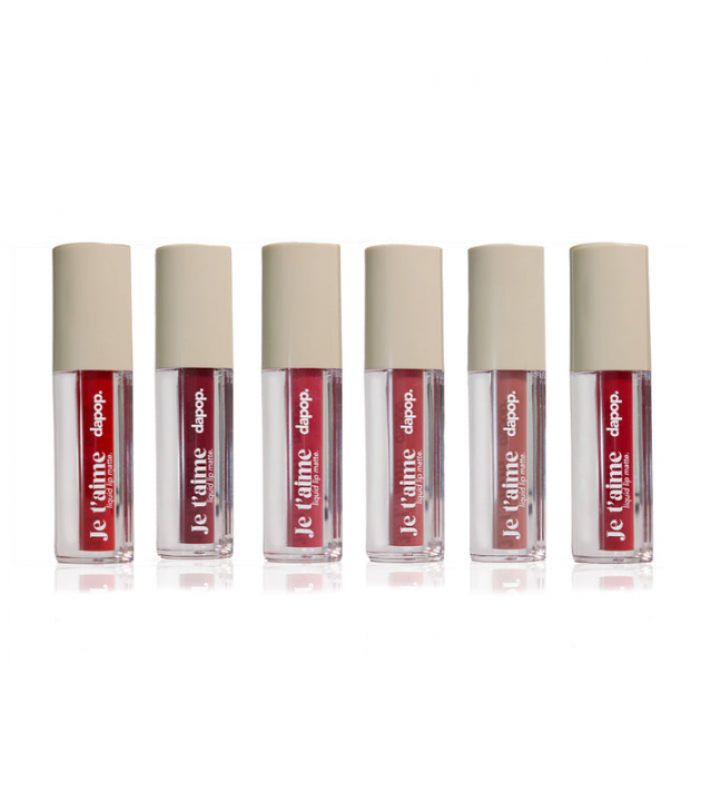 6 Labiales liquidos matte Je t'aime DAPOP