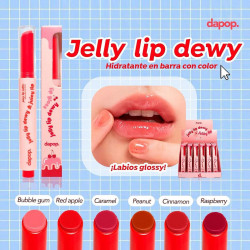 6 Gloss en barra Jelly lip dewy DAPOP