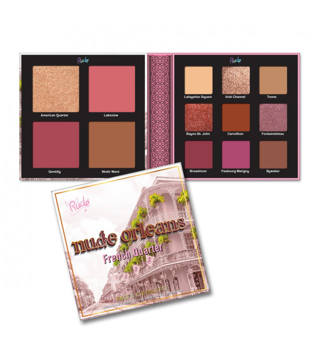 Paleta de sombras nude orleans  Rude