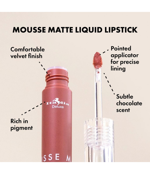 12 Labiales Mousse Matte Liquid Lipstick Italia Deluxe