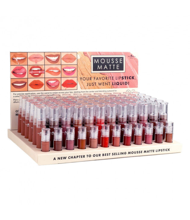 12 Labiales Mousse Matte Liquid Lipstick Italia Deluxe