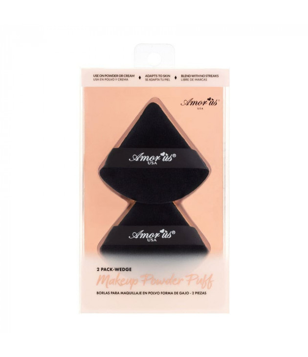 Borla negra triangular 2 pcs Amor Us
