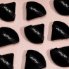 Borla negra triangular 2 pcs Amor Us