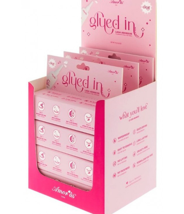 Pegamento para pestañas Glued In Transparente 7 grs Amor Us