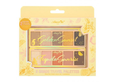 Paleta de sombras de viaje Golden Sunset y Tequila Sunrise Amor Us
