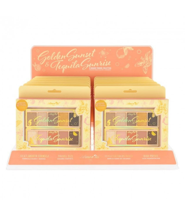 Paleta de sombras de viaje Golden Sunset y Tequila Sunrise Amor Us