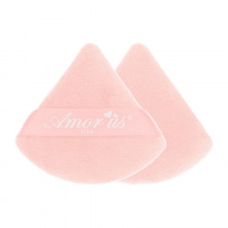 Borla rosa triangular 2 pcs Amor Us