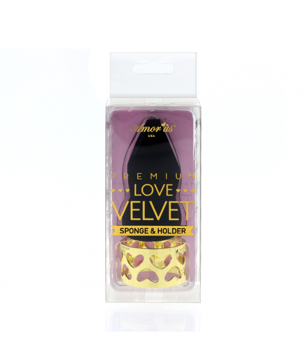 Esponja negra con base metálica Love Velvet Amor Us