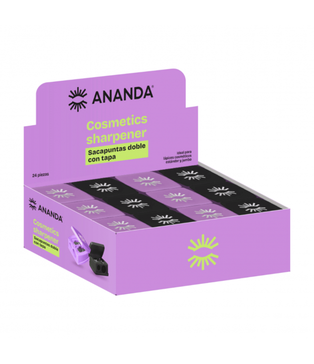 Sacapuntas doble con tapa Ananda