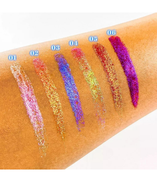 6 Delineador liquido Star Struck Duo-Tone Glitter Liners ITA-GL263 Italia Deluxe