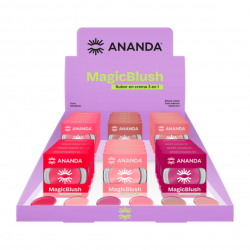 Display 24 Rubor en crema Magic Blush 3 en 1 Ananda