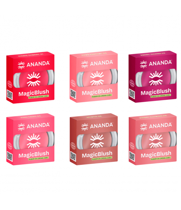 Display 24 Rubor en crema Magic Blush 3 en 1 Ananda