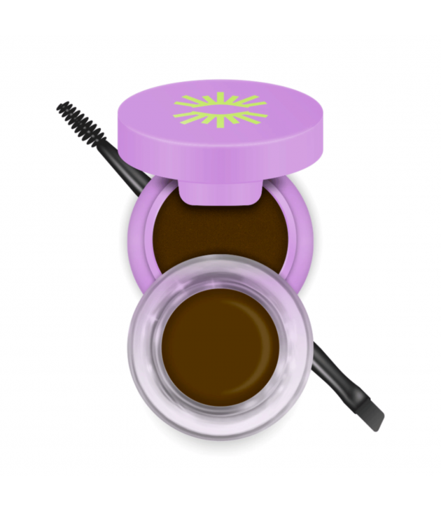 Brow Duo Pomada y sombra para cejas café oscuro Ananda