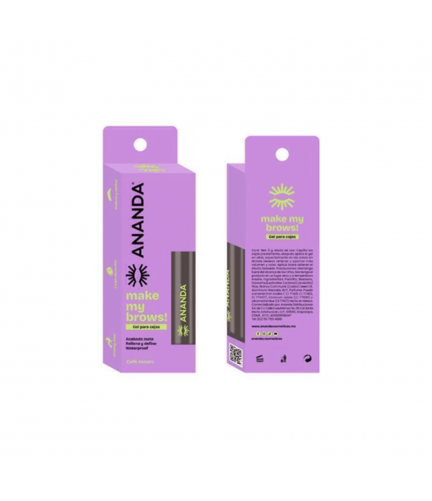 Gel para cejas café oscuro Ananda