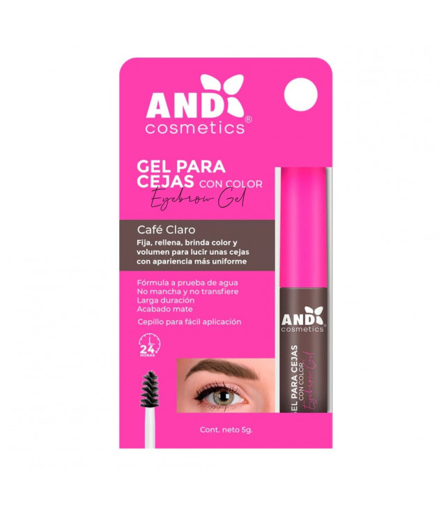 Gel para cejas café claro AND Cosmetics