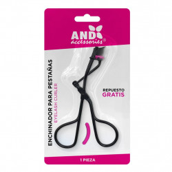 Enchinador para pestañas negro con repuesto AND Cosmetics
