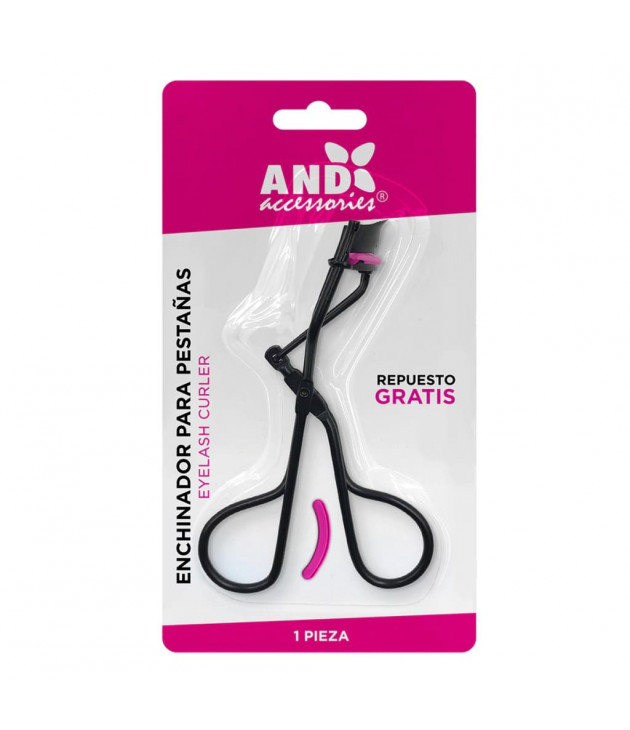 Enchinador para pestañas negro con repuesto AND Cosmetics