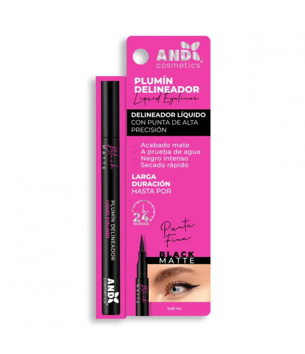 Plumín delineador negro mate AND Cosmetics